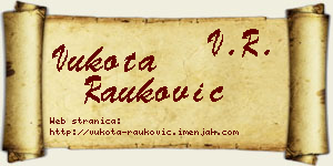 Vukota Rauković vizit kartica